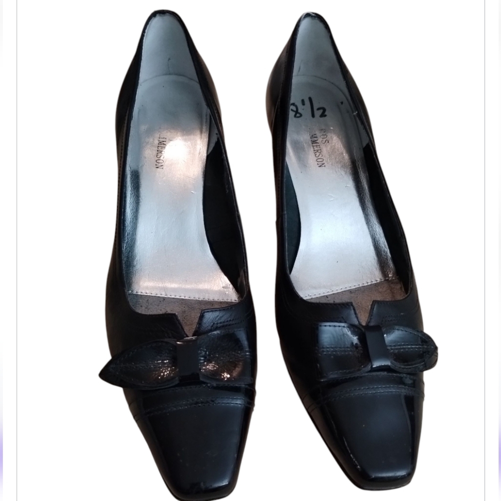 Ros Hommerson Women's Dress Pump Heels with Bow Detail Size 8 1/2
